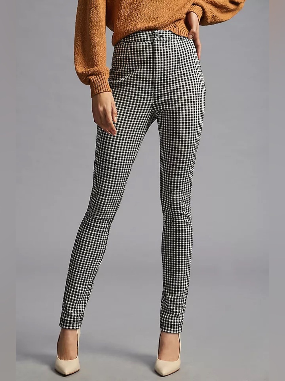 Anthropologie Maeve Plaid Leggings Size 14